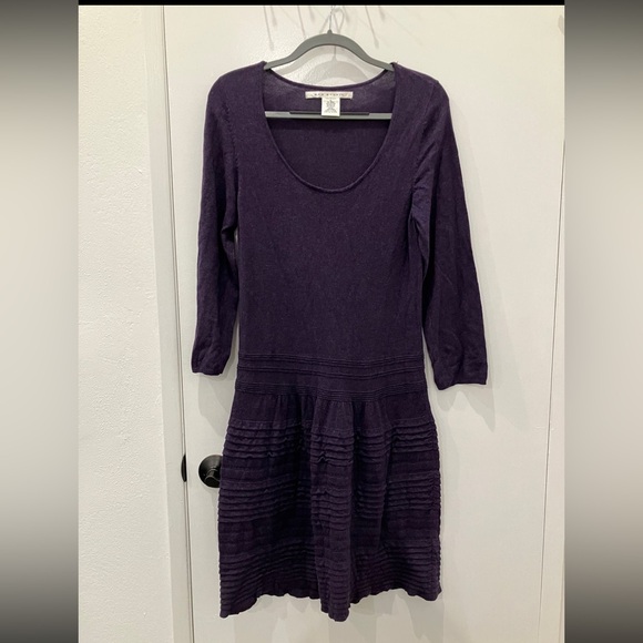 Max Studio Purple Sweater Dress, XL - Picture 1 of 6